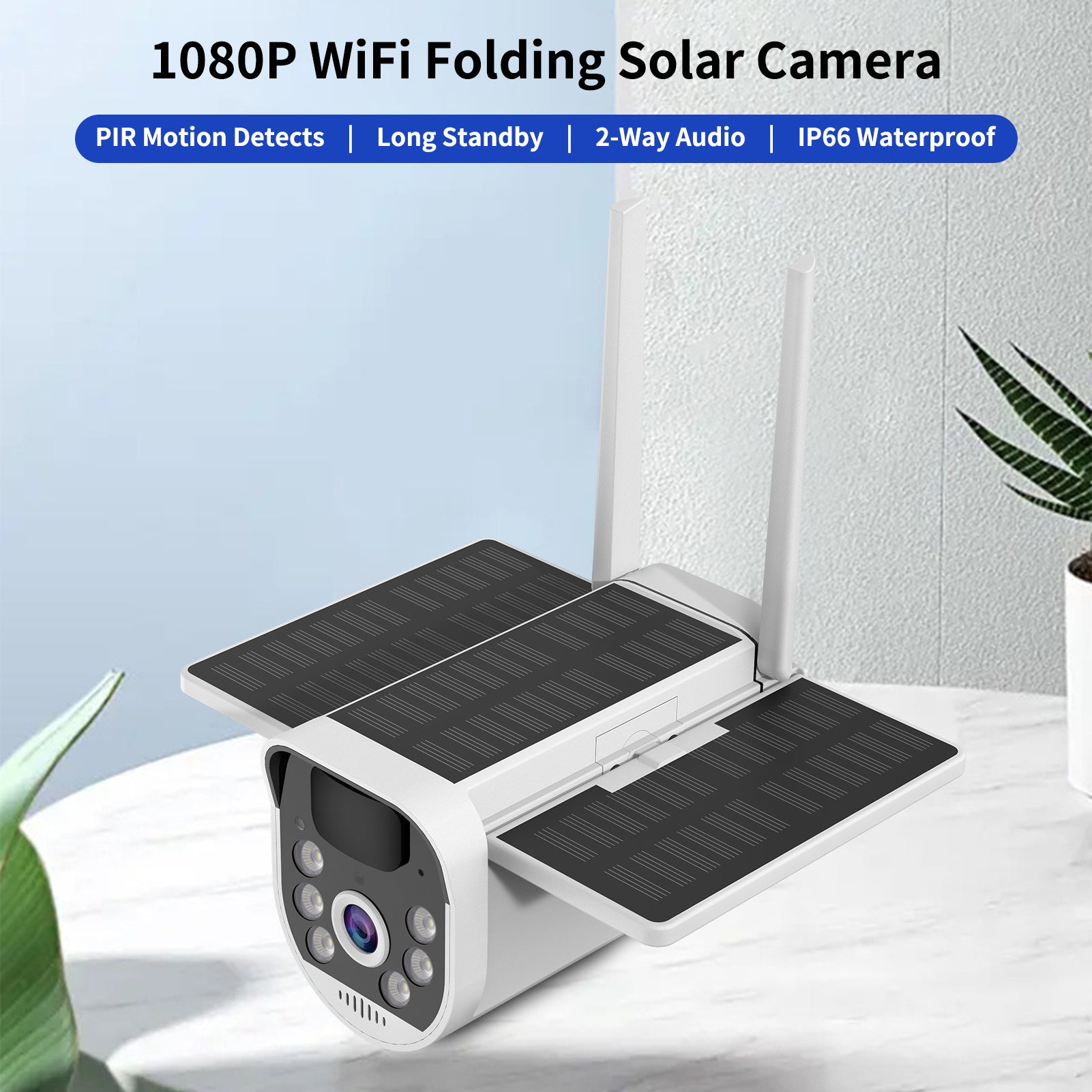 4G 1080P WiFi Folding Solar Camera