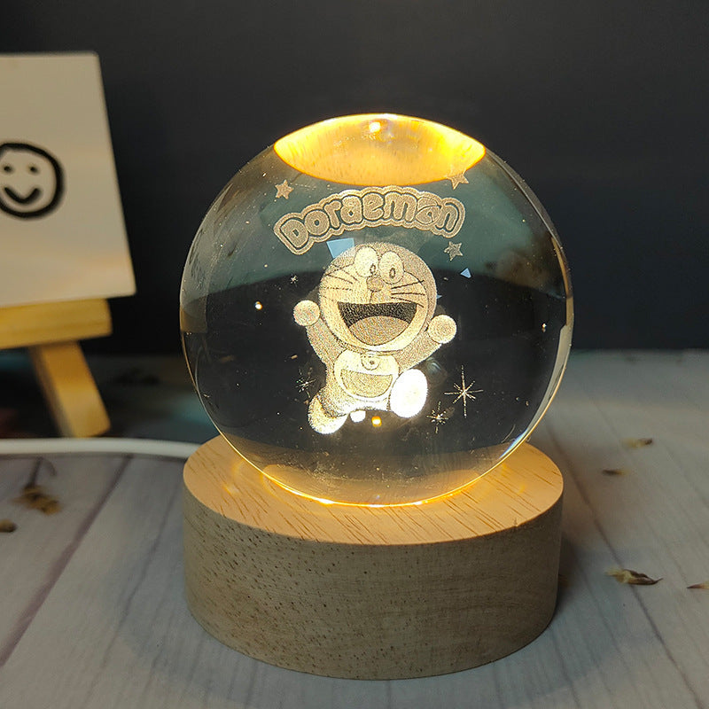 Usb Plug-in Luminous Crystal Ball Night Light