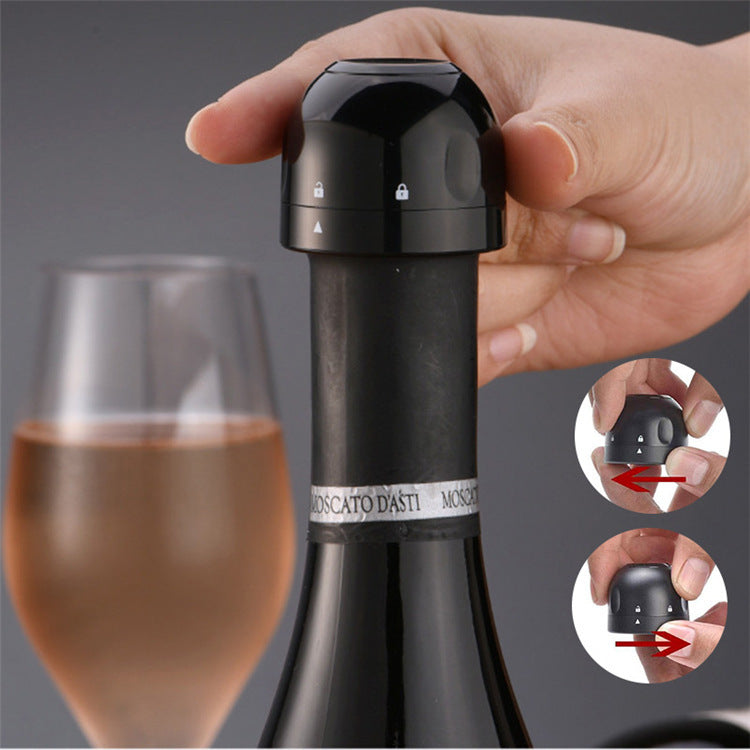 Silicone Sealed Vacuum Red Wine Bottle Stopper