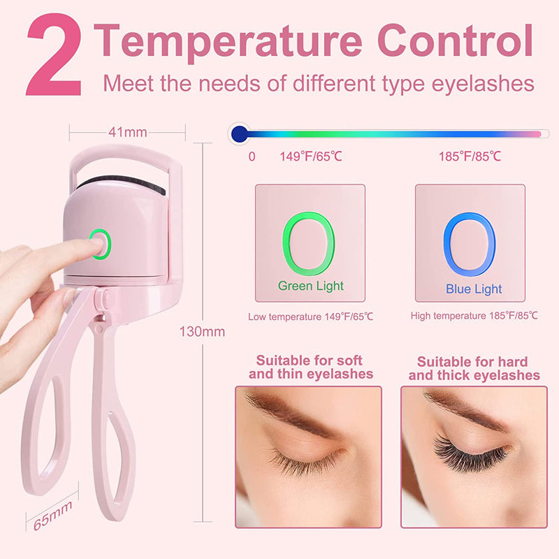 Eyelash Curler Portable Electric Heated Comb Eye Lash