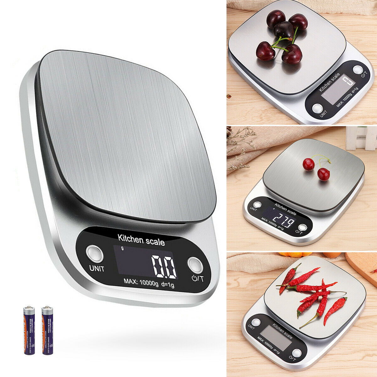 Digital Kitchen Food Diet Scale, MultifunctionStainless Steel Scale