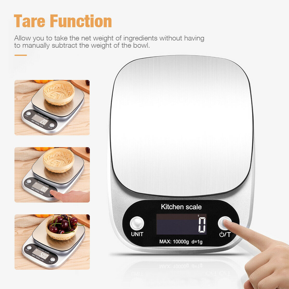 Digital Kitchen Food Diet Scale, MultifunctionStainless Steel Scale