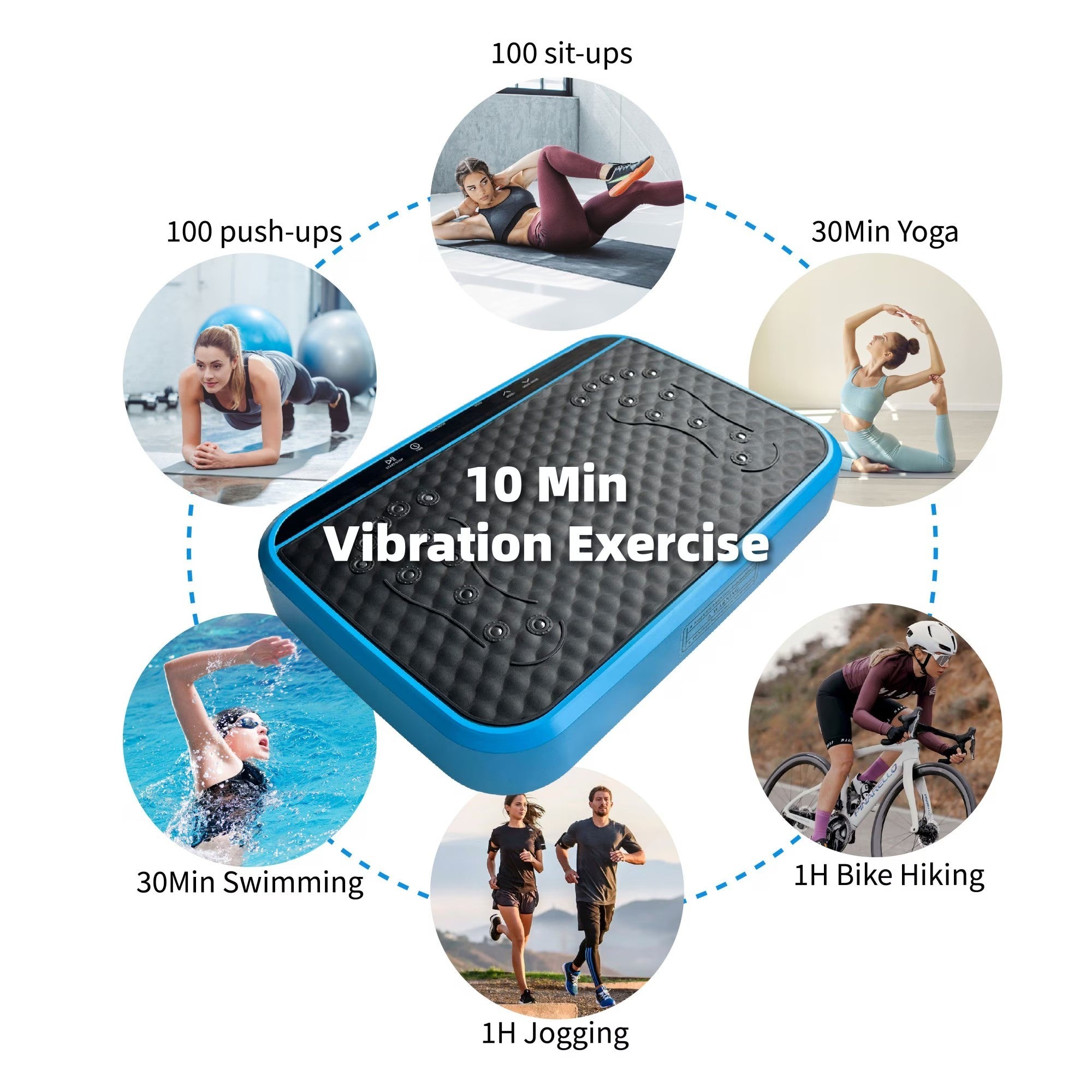 Whole Body Vibration Plate Exercise Machine