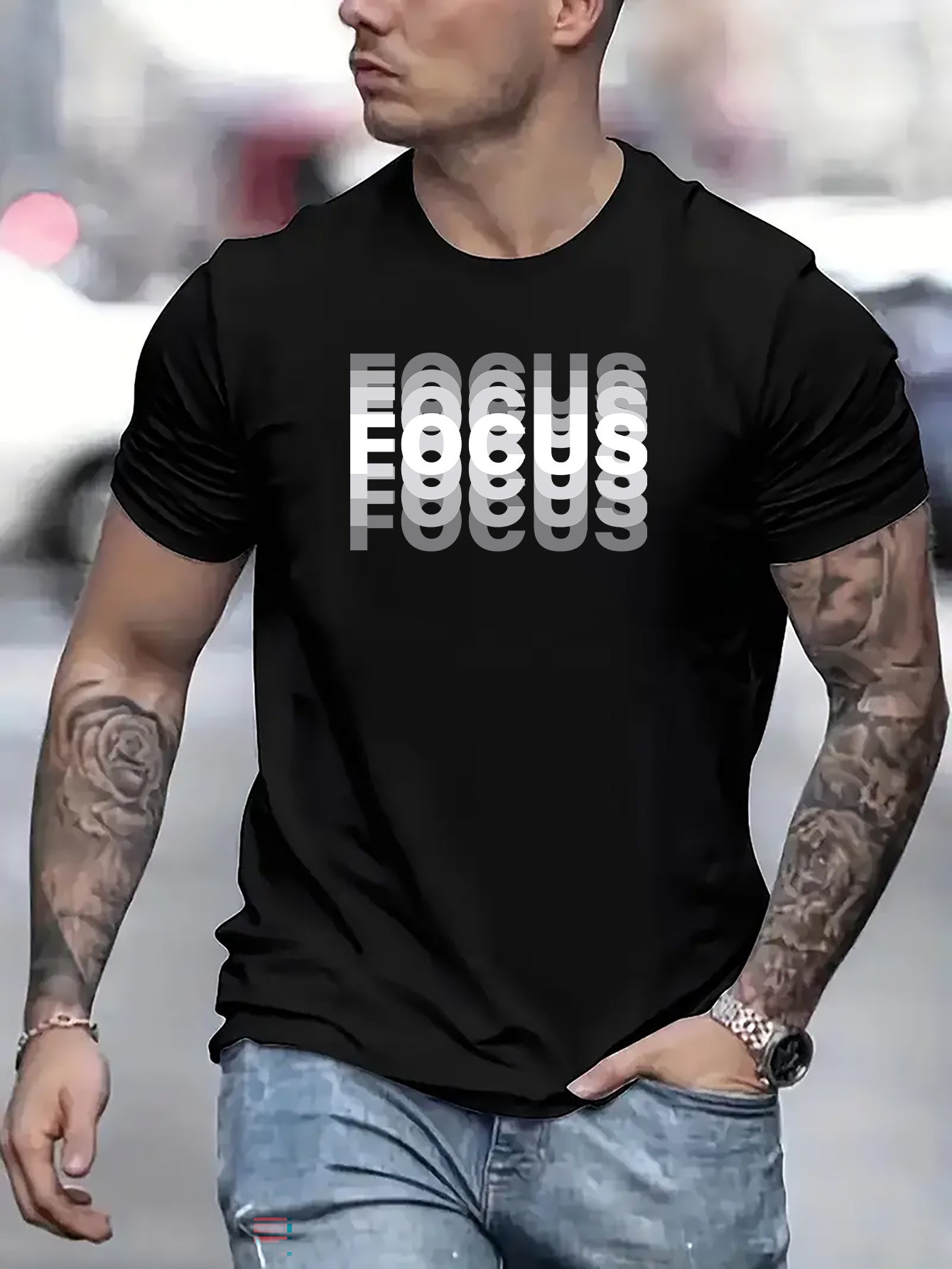 Focused On Printed Men's T-shirts