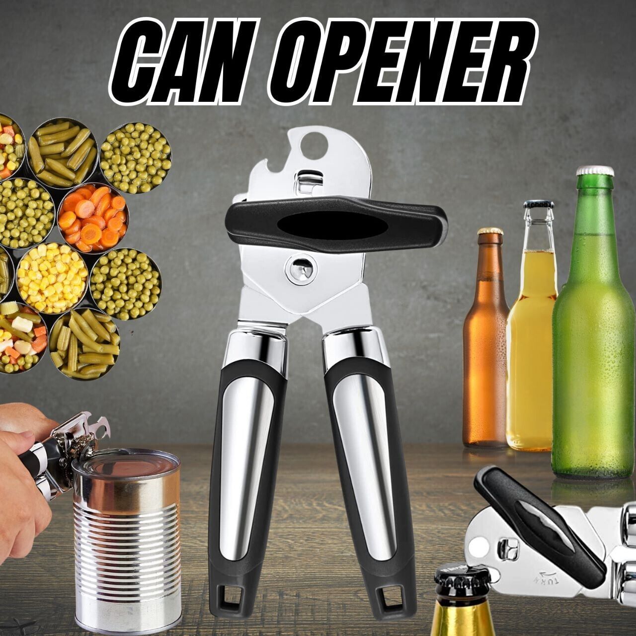 Manual Can Opener Smooth Edge