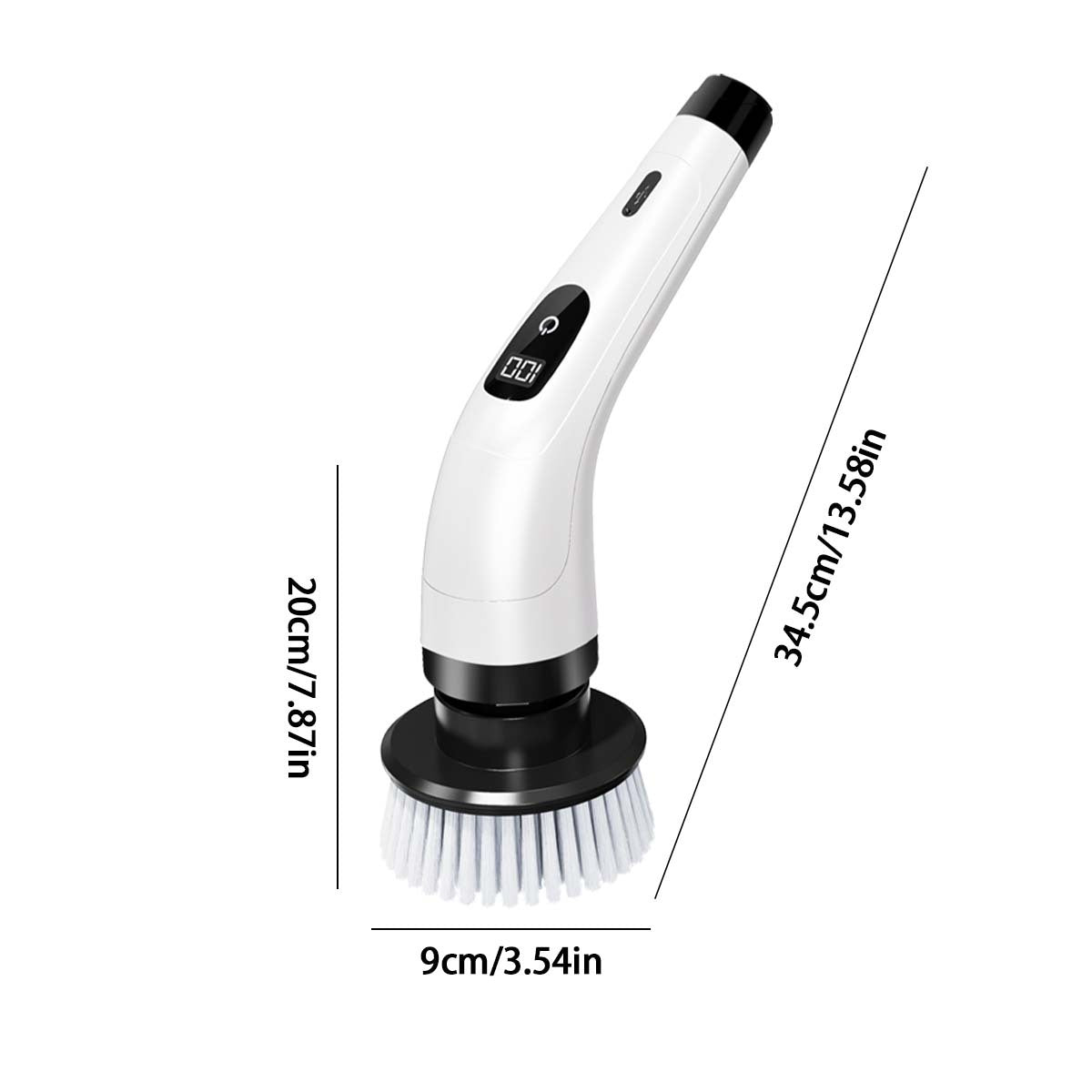 Motorized Rotary Scrubber Power Scrubber Cordless Cleaning Brush