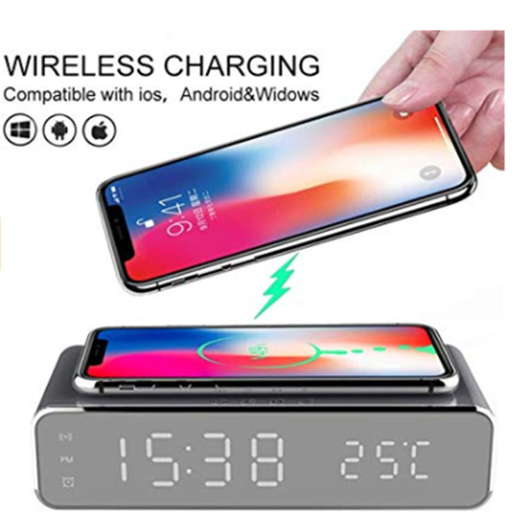 Wireless Charging Time Display Thermometer Alarm Clock