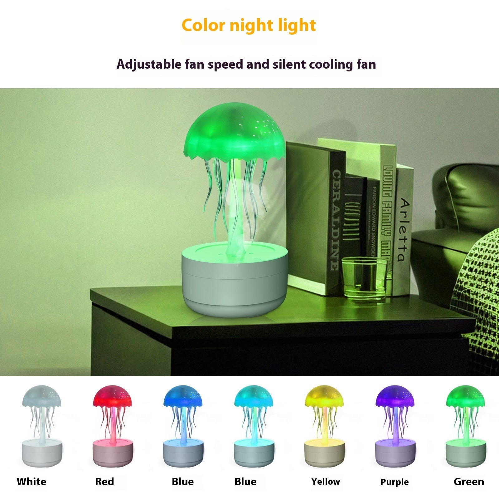 Colorful  Jellyfish Fragrance Humidifier & Diffuser