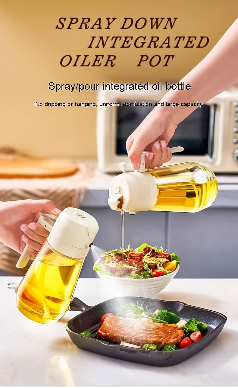 470ML2 In 1  Oil Sprayer Dispenser For Cooking