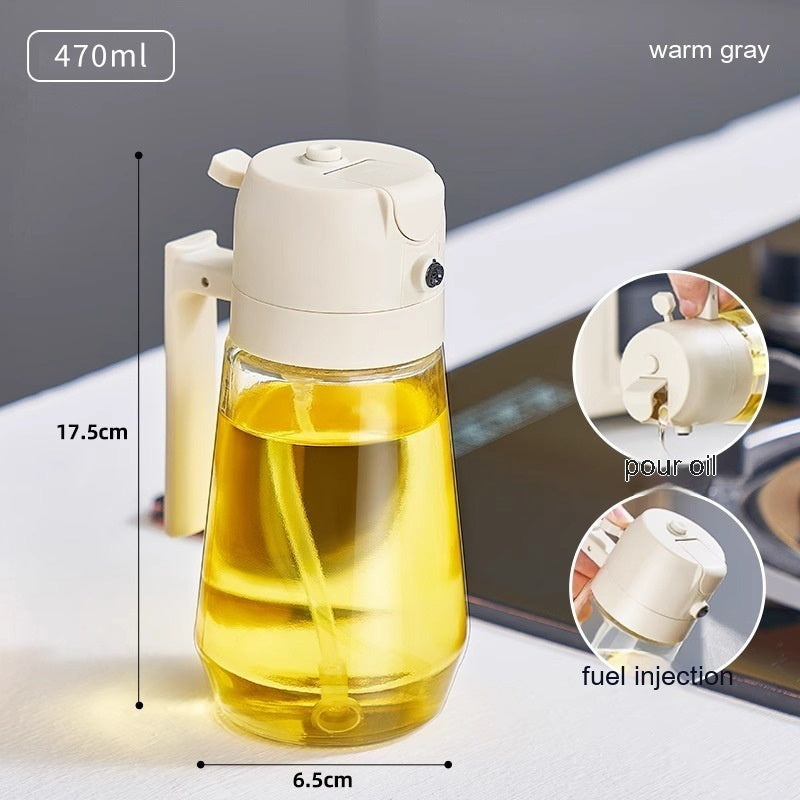 470ML2 In 1  Oil Sprayer Dispenser For Cooking