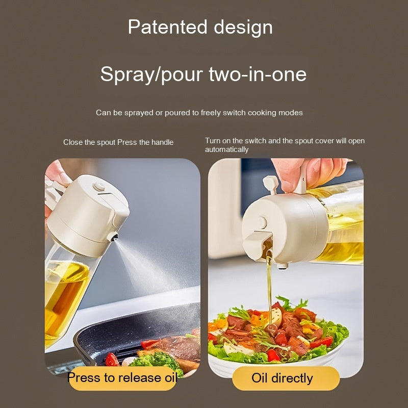 470ML2 In 1  Oil Sprayer Dispenser For Cooking