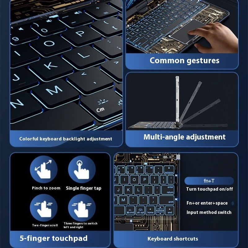 Transparent Rotating Keyboard For Air5