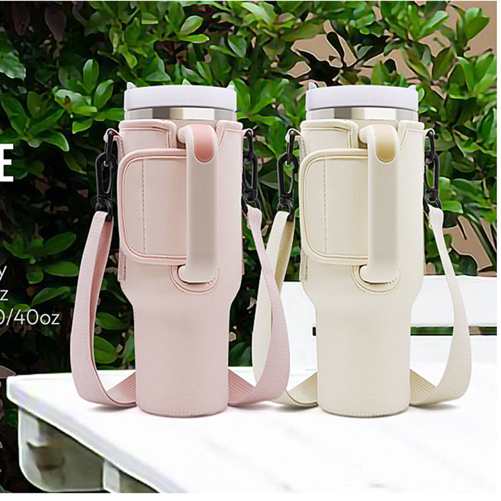 Portable Handle Mug Ice Cream Cup with Cover for Outdoors