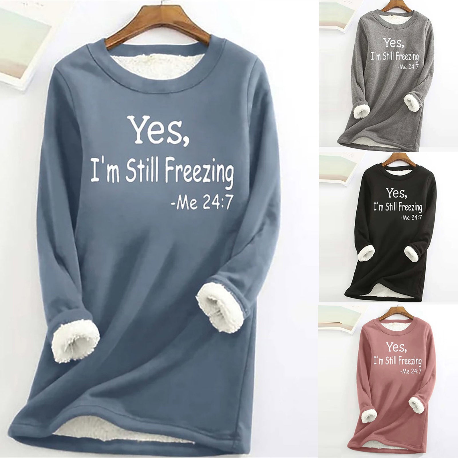 Thickened Plus Size Slim-fit Letter-printing Shirt