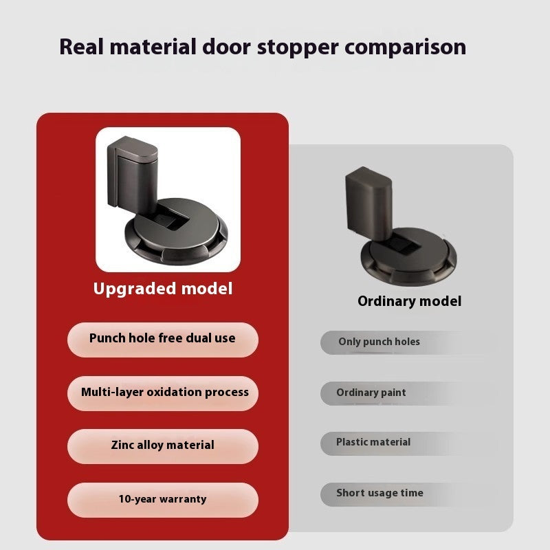 Punch-free Mechanical Door Stopper