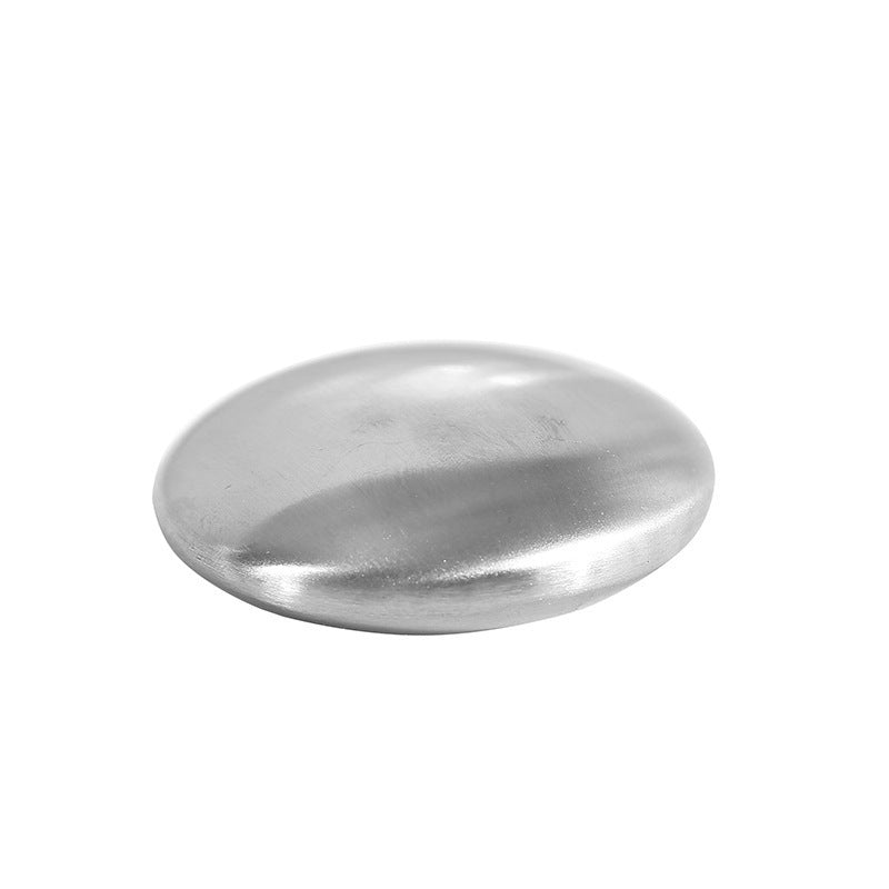 Oval Stainless Steel Fat Round Metal Odor Removal Soap