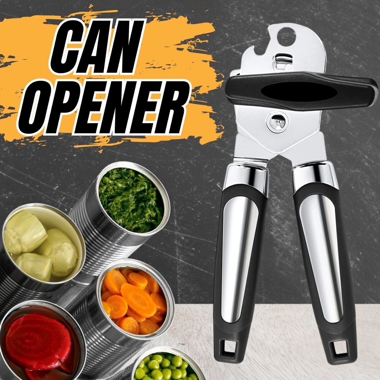 Manual Can Opener Smooth Edge