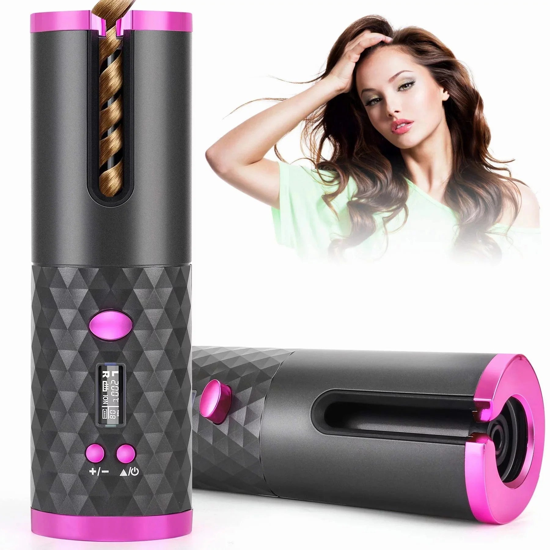 Portable Automatic Hair Curler, Ceramic Rotating For Hair Styling