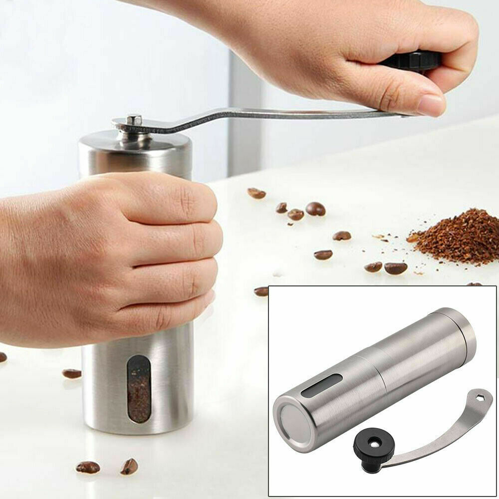 Hand Crank Pepper Conical Burr Grinder Coffee Beans Mill